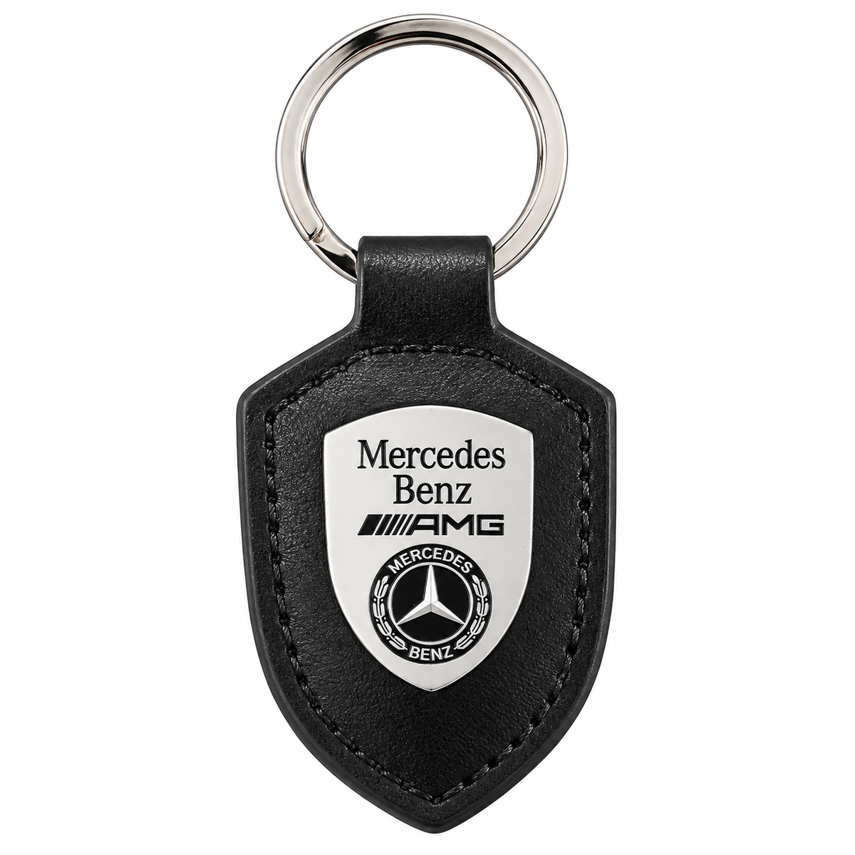Ключодържател Mercedes-Benz AMG с метална емблема – черен или червен