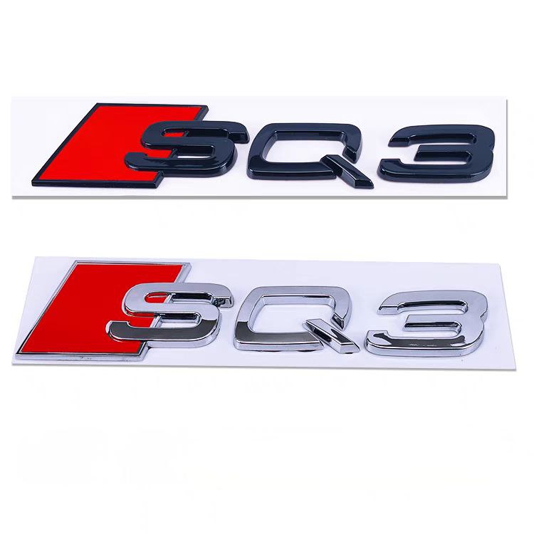 Емблема SQ3 задна Черна и Сива