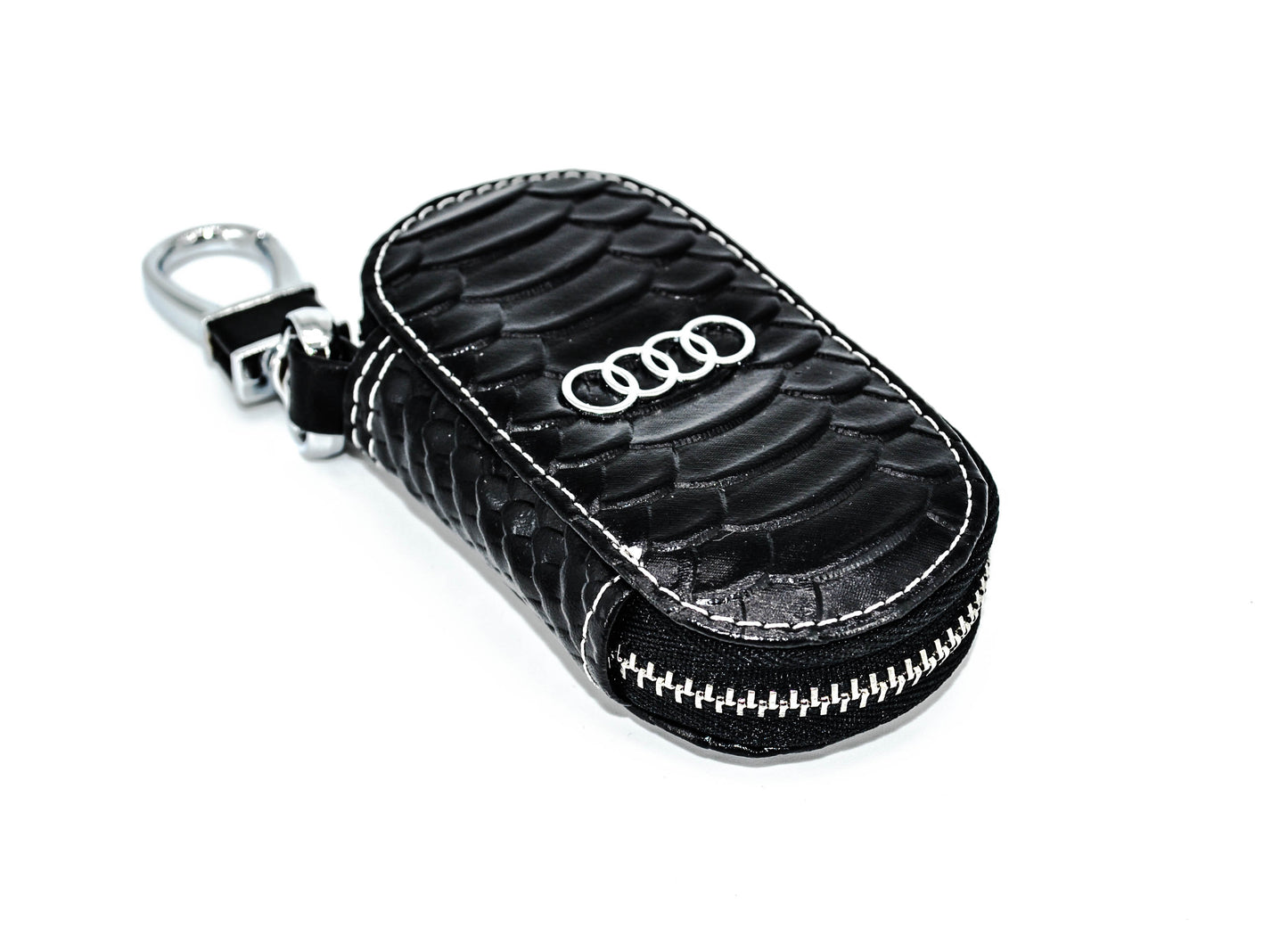 Калъф за ключ AUDI кожен релефен