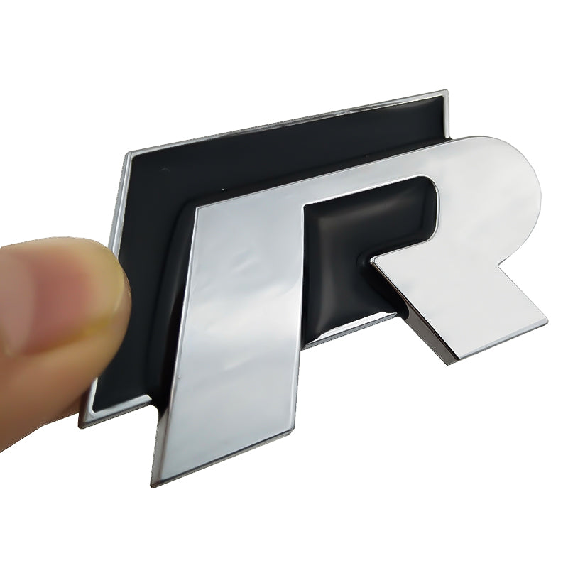 R Line Метална Емблема Лепяща за Калник / Багажник / Решетка
