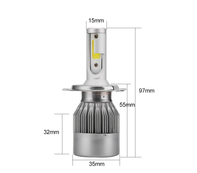 ДИОДНИ КРУШКИ C6 H4 - 36W / 3800LM /