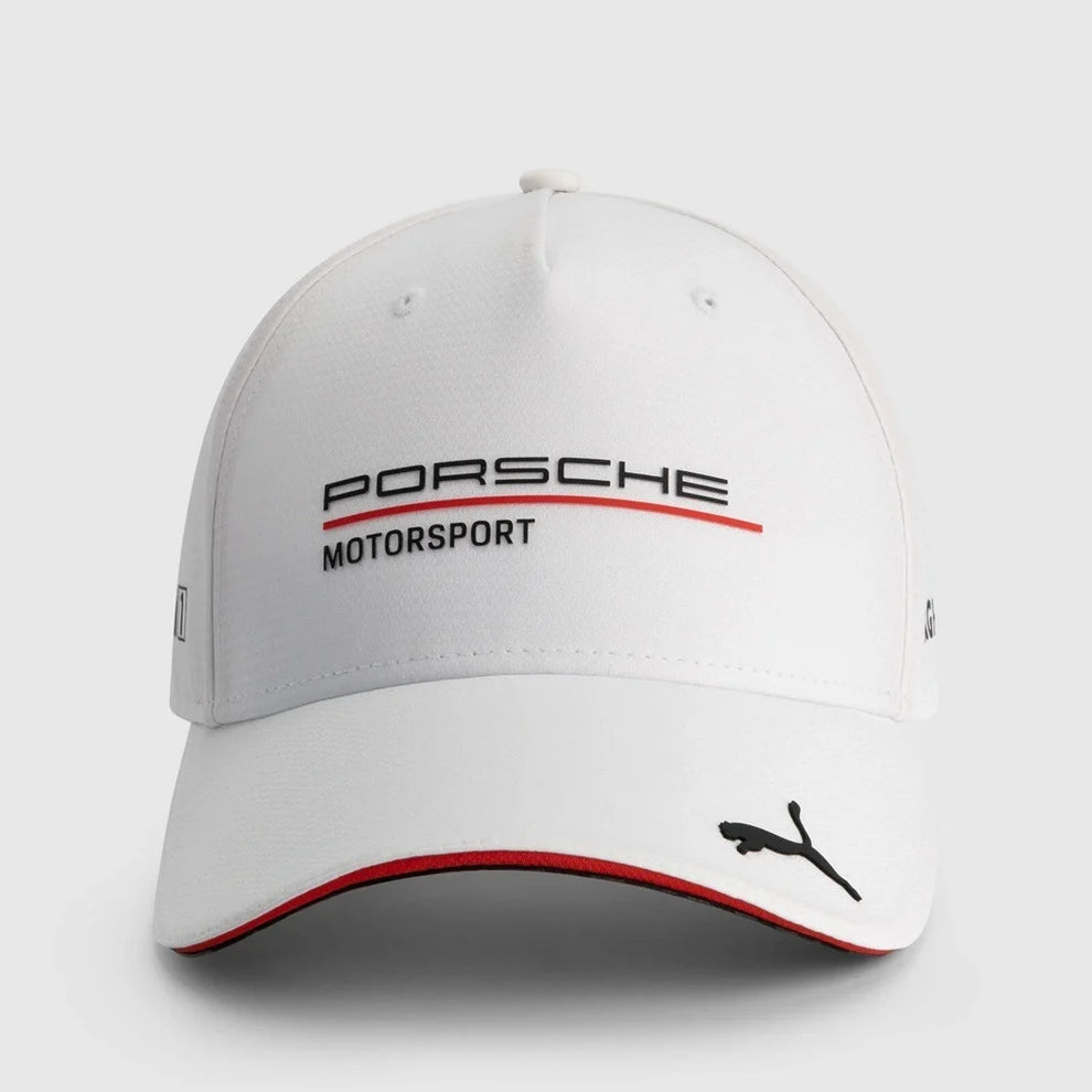 Шапка Porsche Motorsport – стилна спортна шапка (черна/бяла) БЯЛ