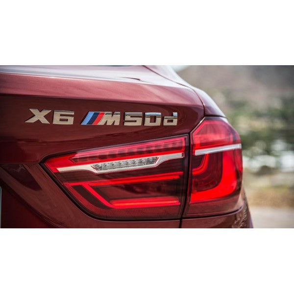 Емблема BMW X6 M50d – за заден багажник (самозалепваща)