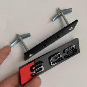 Емблема SQ3 предна Черна и Сива