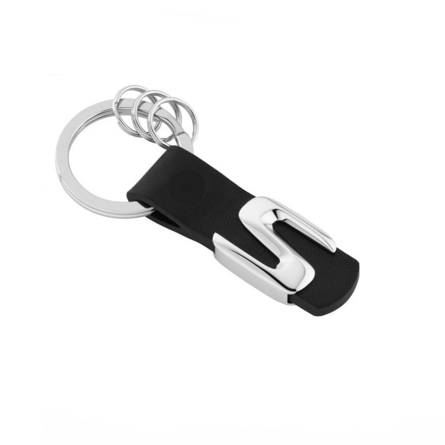 Ключодържател S кожен