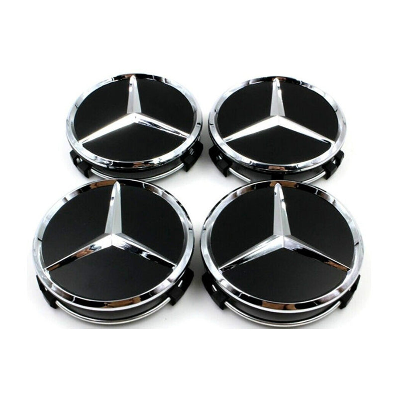 4бр Капачки за Джанти черни 75mm