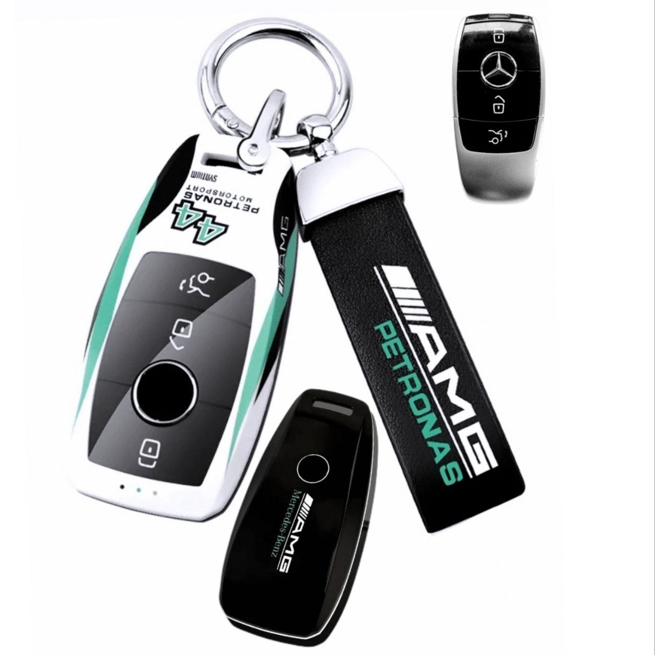 Калъф за ключ white AMG