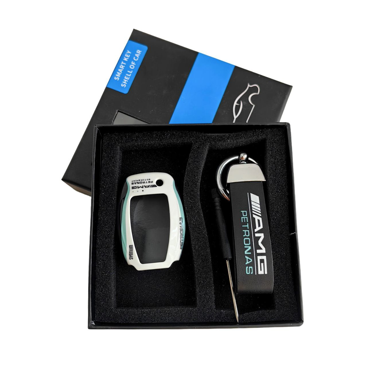 Калъф за ключ white AMG