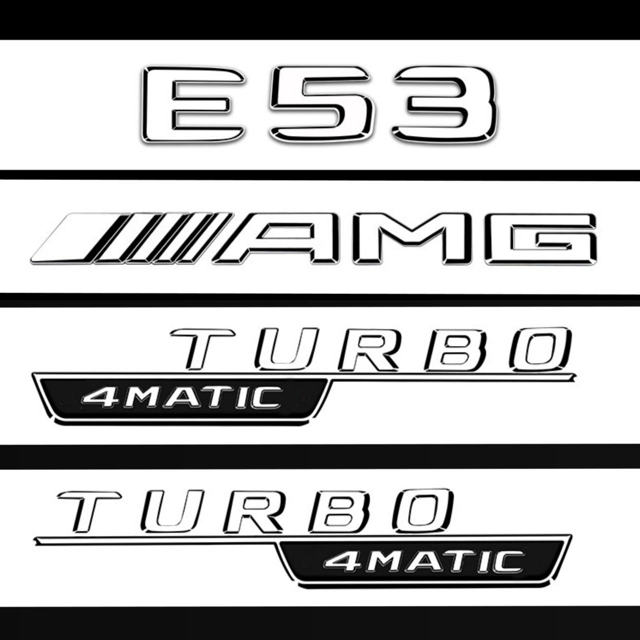 Емблеми Е53 AMG TURBO 4MATIC