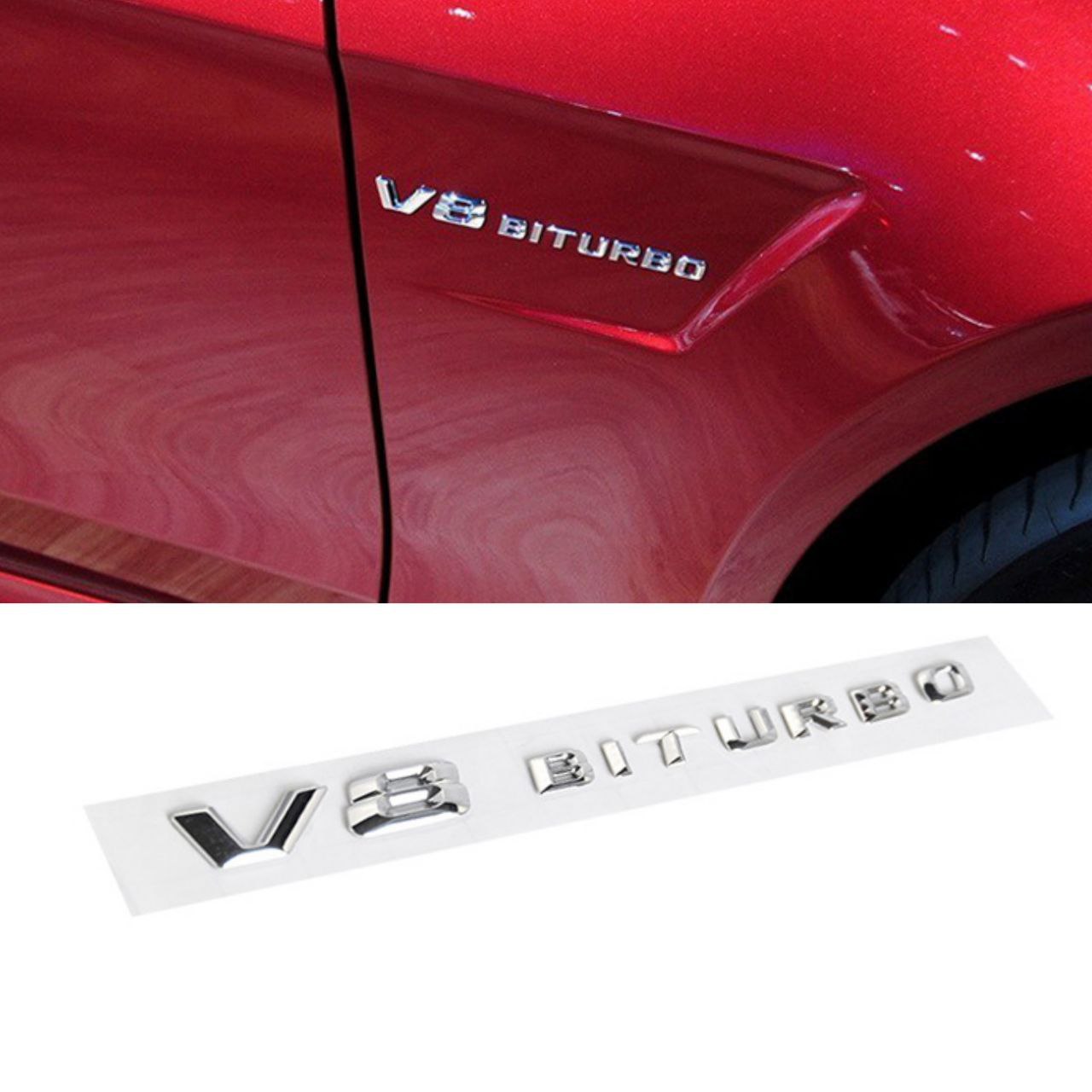 Емблема 1бр V8 Bitrubo лепяща 2014-2020г