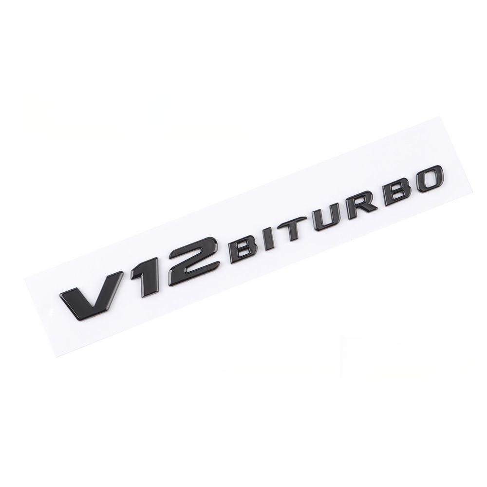 Емблема 1бр V12 Biturbo лепяща 2020-2025г