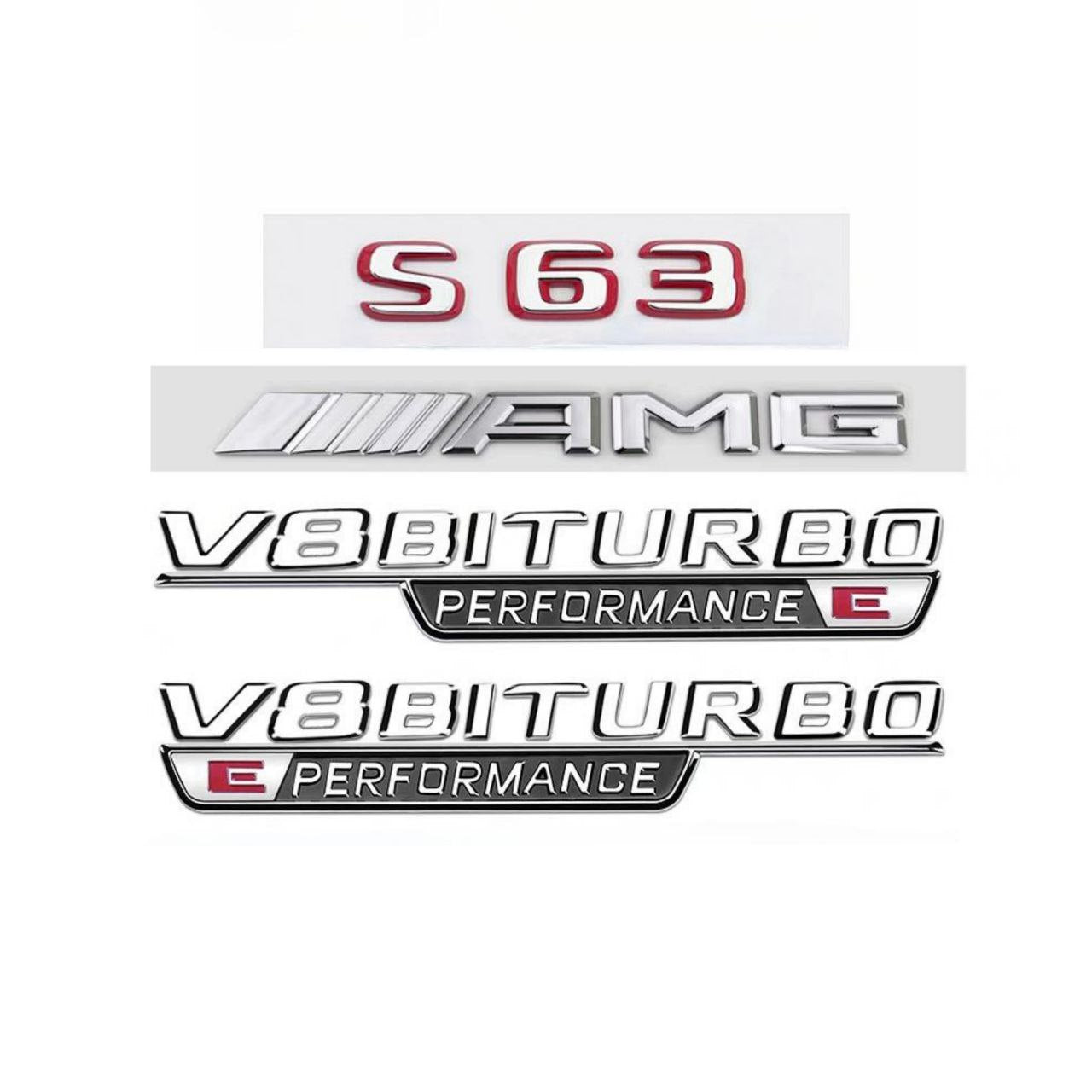 Емблема S63 AMG V8 BITURBO E PERFORMANCE