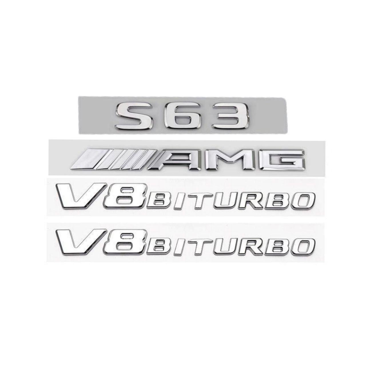 Емблеми S63 AMG V8 BITURBO