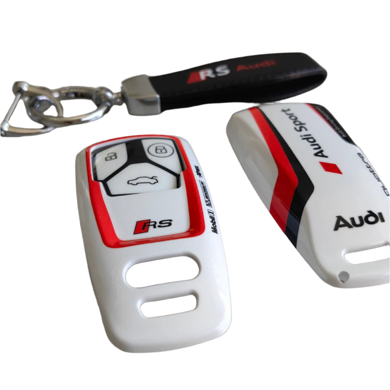 Калъф за ключ Audi RS Sport white