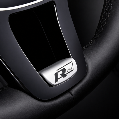 Метална Емблема GTS за волан – лепяща Rline black
