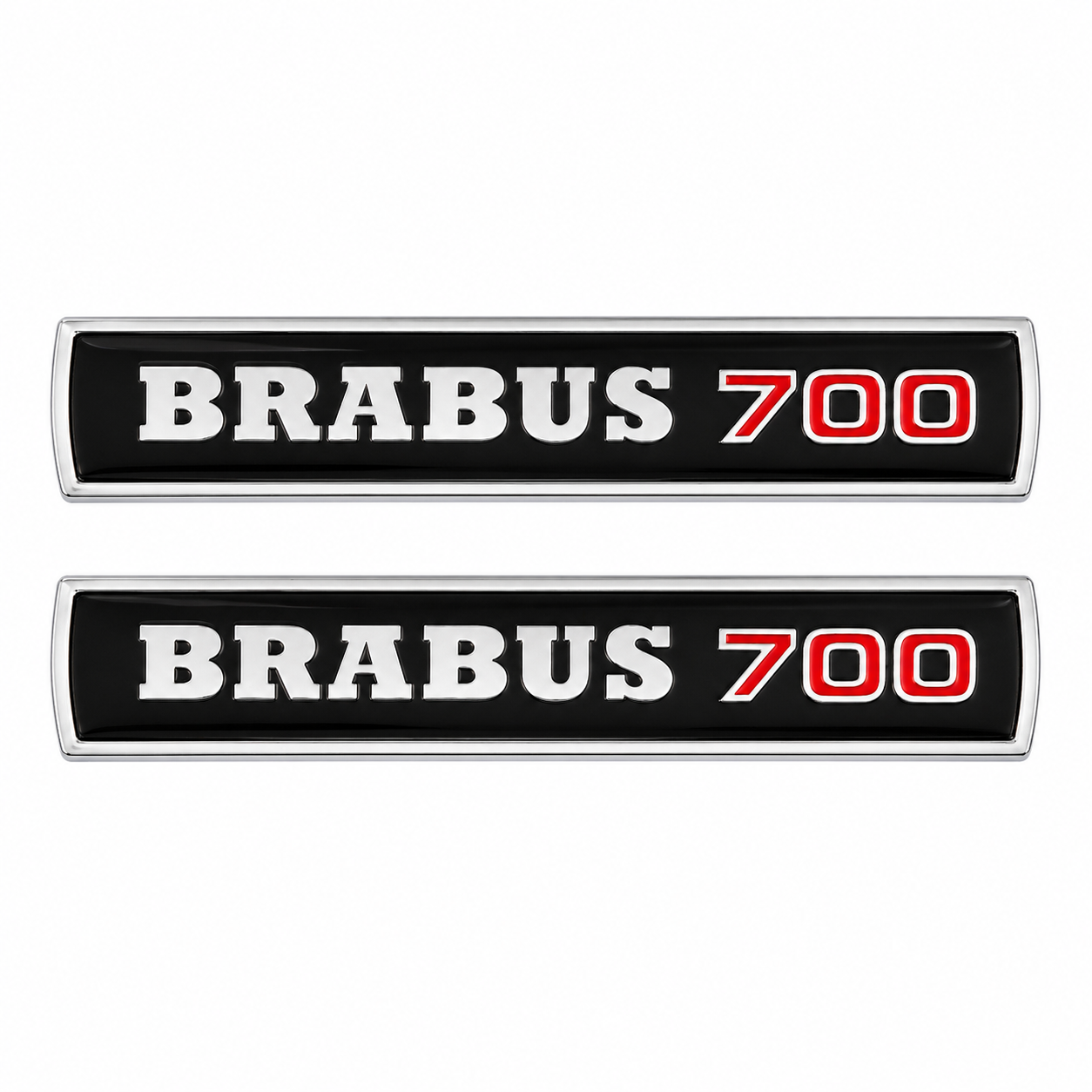 Алуминиева емблема BRABUS 700 / 800 / 900 лепяща 77x16 мм Brabus 700