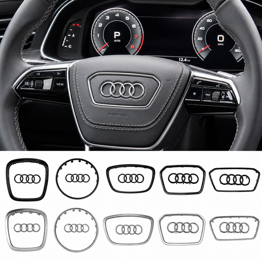 Емблема Audi за волан Airbag – декоративна лайсна за волан