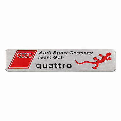 Audi Sport Quattro Germany емблема 12×2.6 см алуминиева