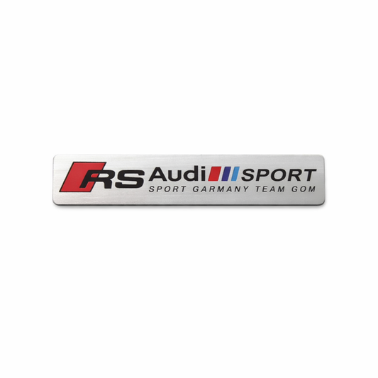 Audi RS Sport метална емблема 12×2.6 см – Sport Germany Edition