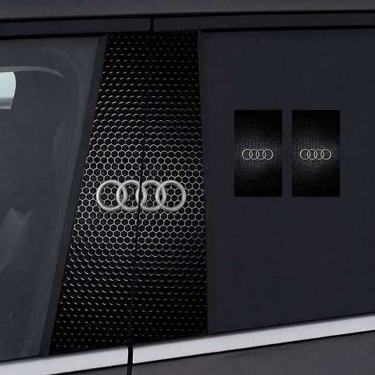 Декоративни стикери за автомобилни колонки с лого AUDI