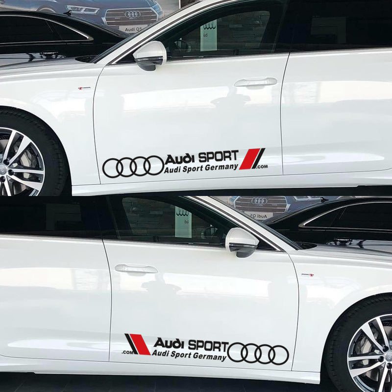 Стикер за врата Audi Sport – декоративно фолио (75 x 9.5 см)