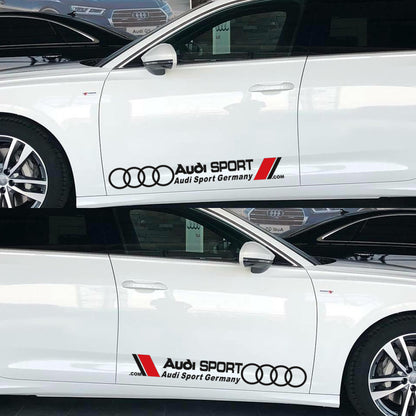 Стикер за врата Audi Sport – декоративно фолио (75 x 9.5 см)