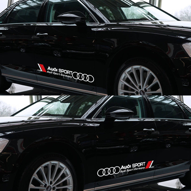 Стикер за врата Audi Sport – декоративно фолио (75 x 9.5 см)