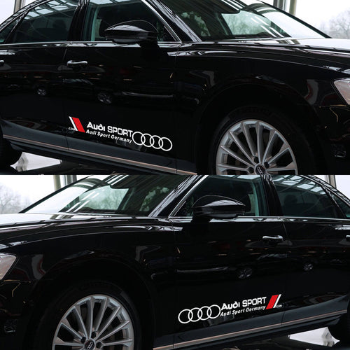 Стикер за врата Audi Sport – декоративно фолио (75 x 9.5 см)