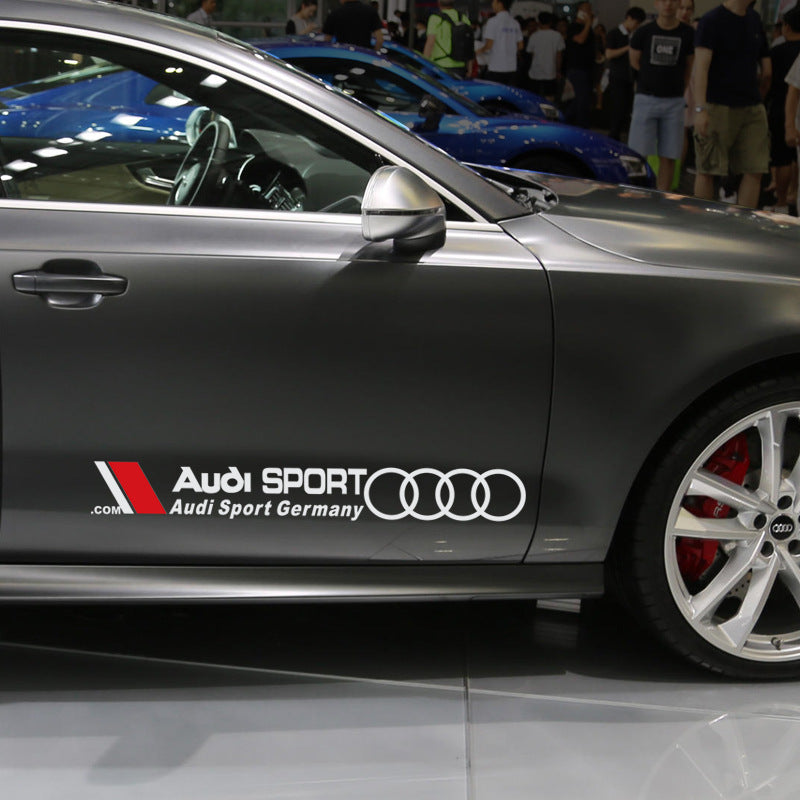 Стикер за врата Audi Sport – декоративно фолио (75 x 9.5 см)