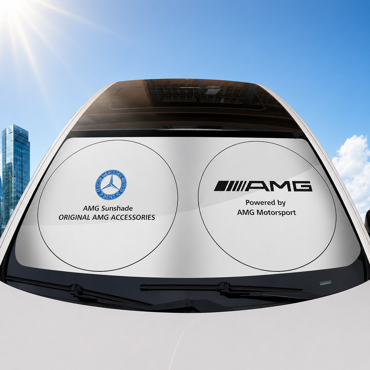 Сенник за предно стъкло AMG – защита от слънце и прегряване