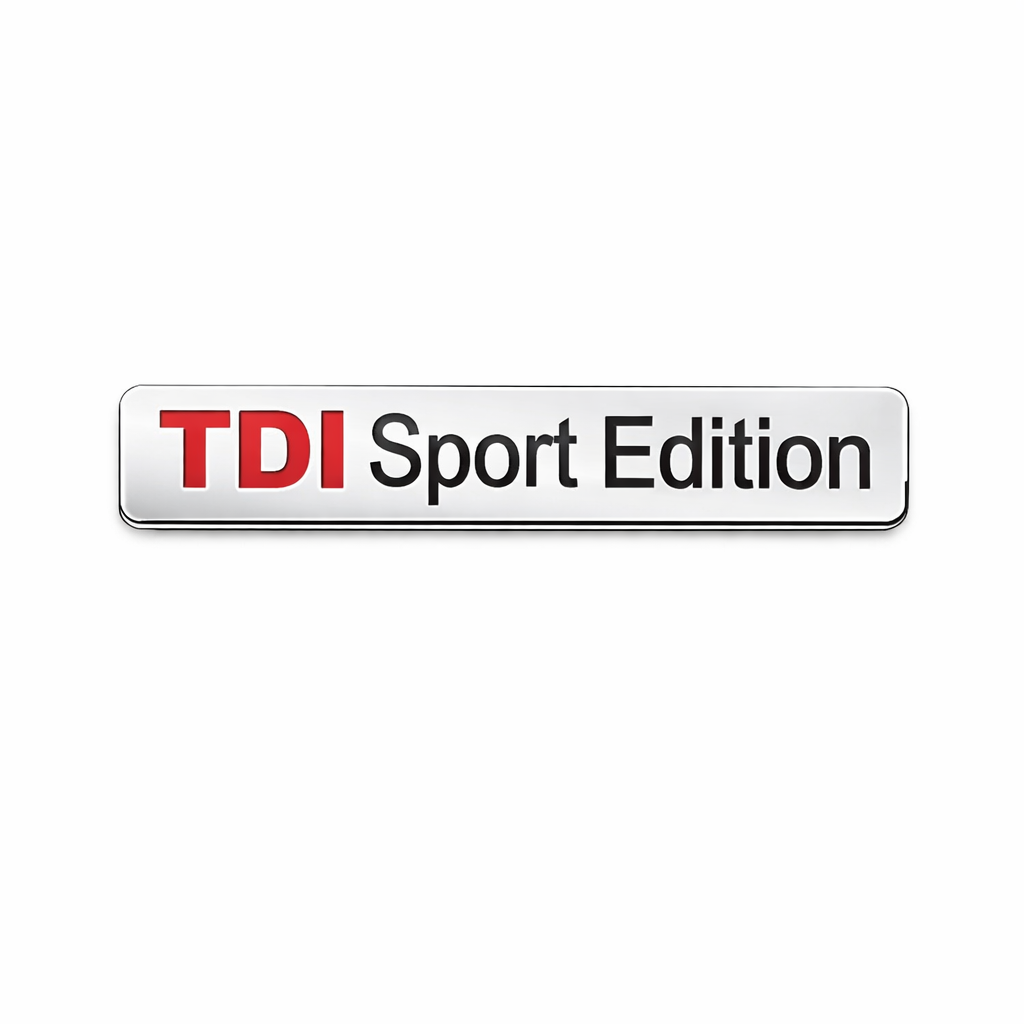 TDI Sport Edition Емблема за Автомобил – Хром / Мат / Черна ХРОМ