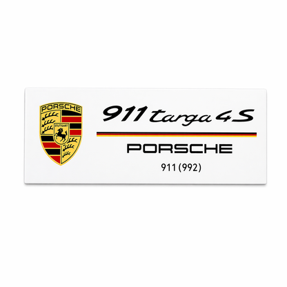 Декоративна автомобилна табелка Porsche – стилен дизайн 1
