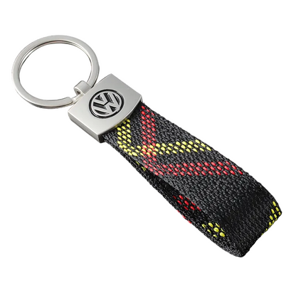 VW Ключодържател – Спортен Текстилен Дизайн с Цветни Акценти