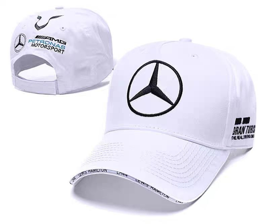 Шапка Mercedes AMG Petronas – спортна бейзболна шапка, бяла