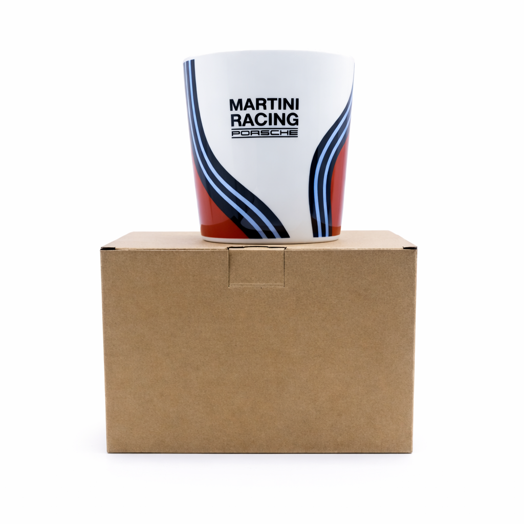 Порцеланова чаша Porsche Martini Racing – колекционерски дизайн