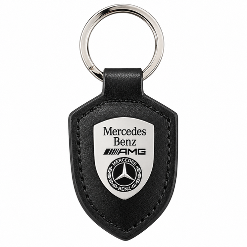 Ключодържател Mercedes-Benz AMG с метална емблема – черен или червен
