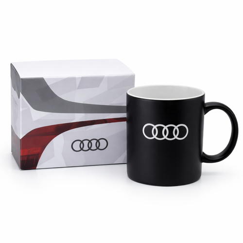 Керамична Чаша Audi – 300ml (Подаръчен Комплект)