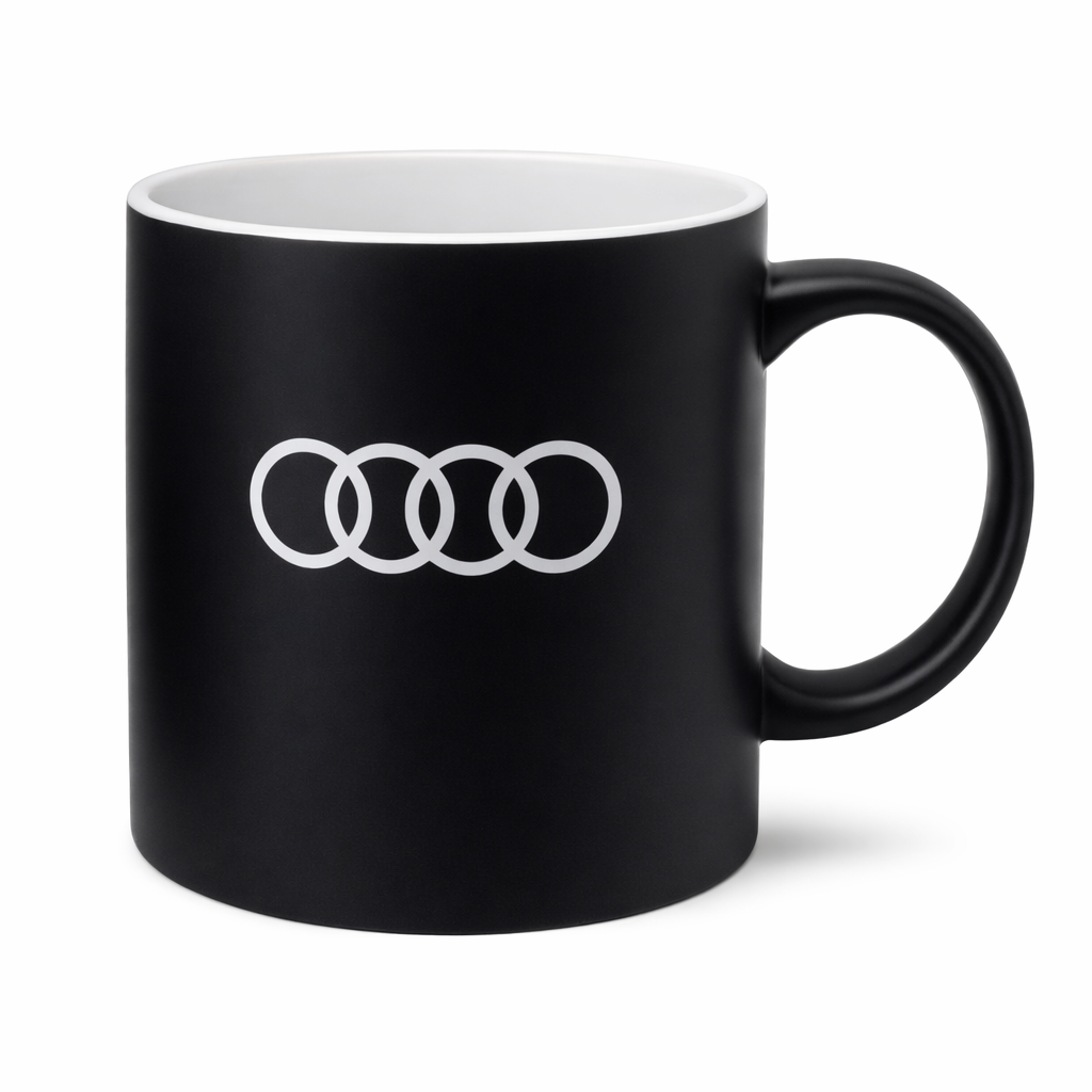 Керамична Чаша Audi – 300ml (Подаръчен Комплект)