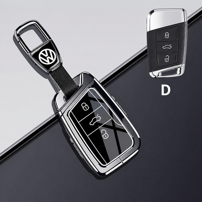 Калъф за автомобилен ключ Volkswagen – черен с ключодържател