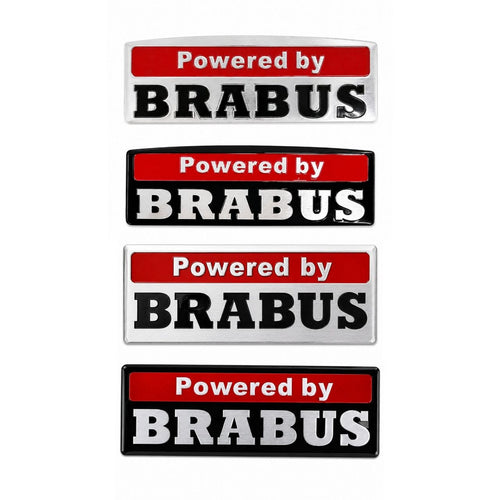 Алуминиева емблема Powered by BRABUS лепяща