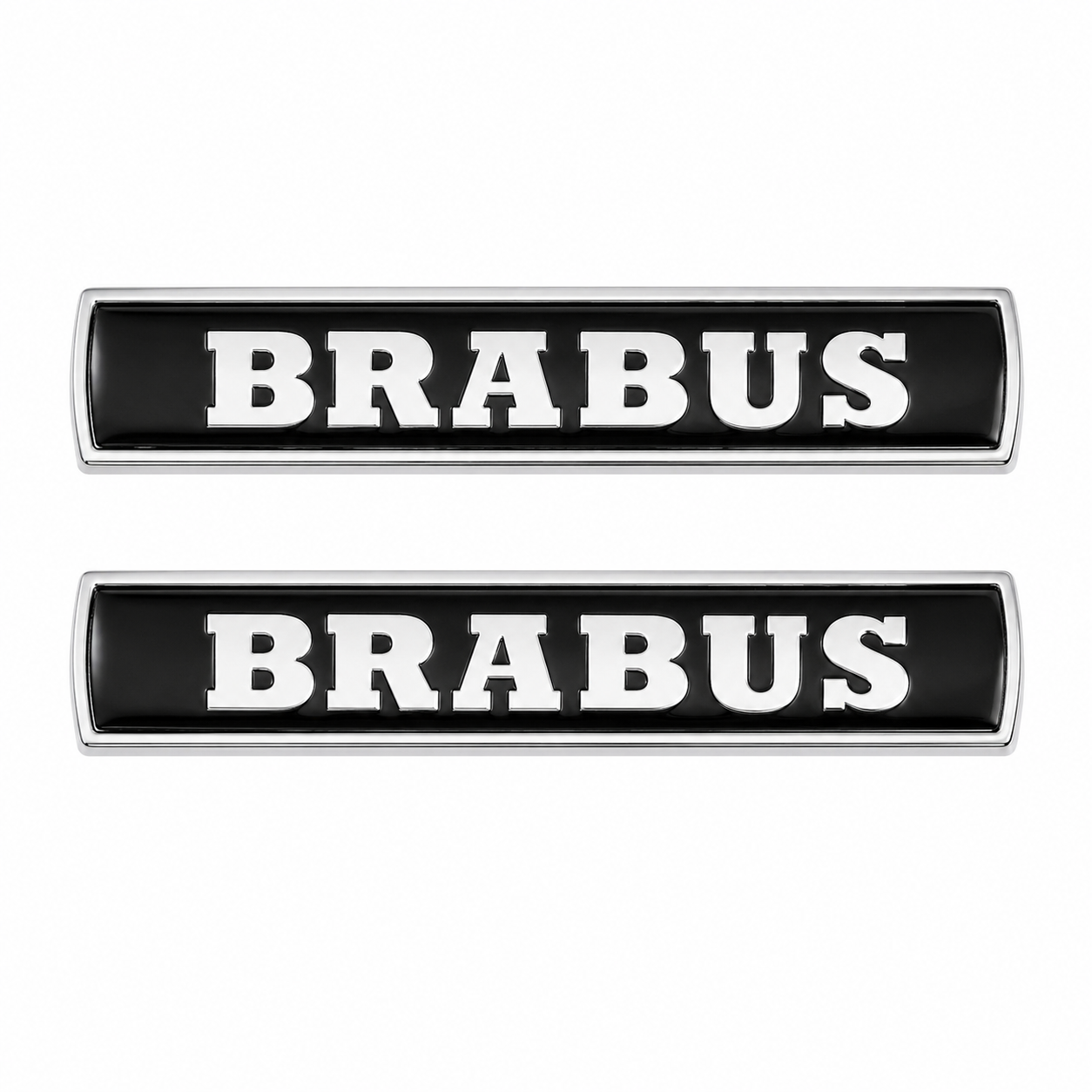 Алуминиева емблема BRABUS 700 / 800 / 900 лепяща 77x16 мм Brabus черна