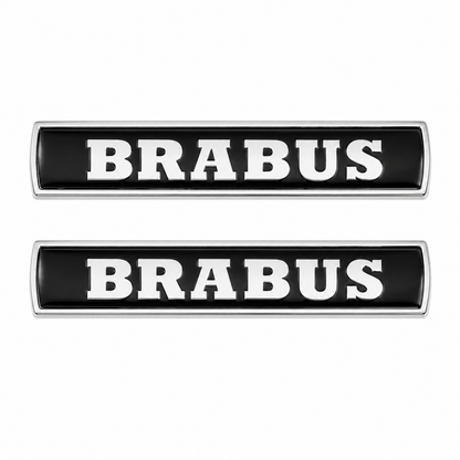 Алуминиева емблема BRABUS 700 / 800 / 900 лепяща 77x16 мм Brabus черна
