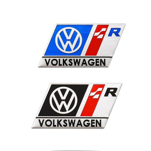 VW R Емблема Лепяща Алуминиева – Volkswagen Badge