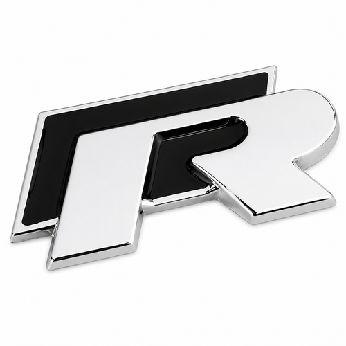 R Line Метална Емблема Лепяща за Калник / Багажник / Решетка