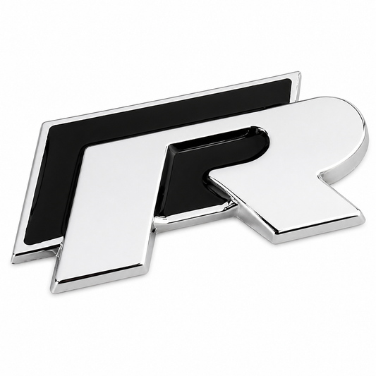 R Line Метална Емблема Лепяща за Калник / Багажник / Решетка