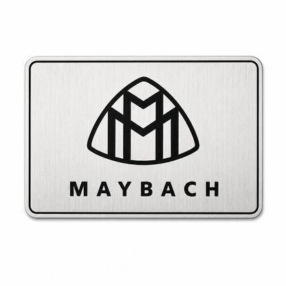 Maybach метална емблема 8×5 см – черно/хром СИВ