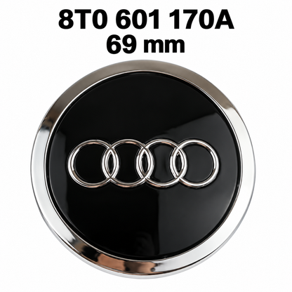 4бр Капачки за джанти Audi черни 61 и 69мм