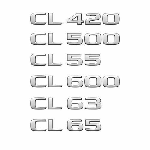 Емблема Mercedes CL-Class за Заден Капак Сребрист хром