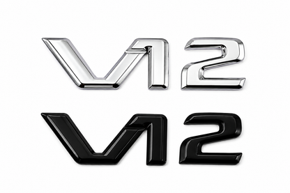 Емблема V12 за Mercedes-Benz – Черна или Хром