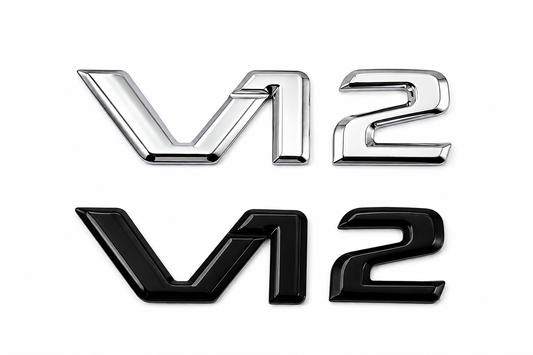 Емблема V12 за Mercedes-Benz – Черна или Хром